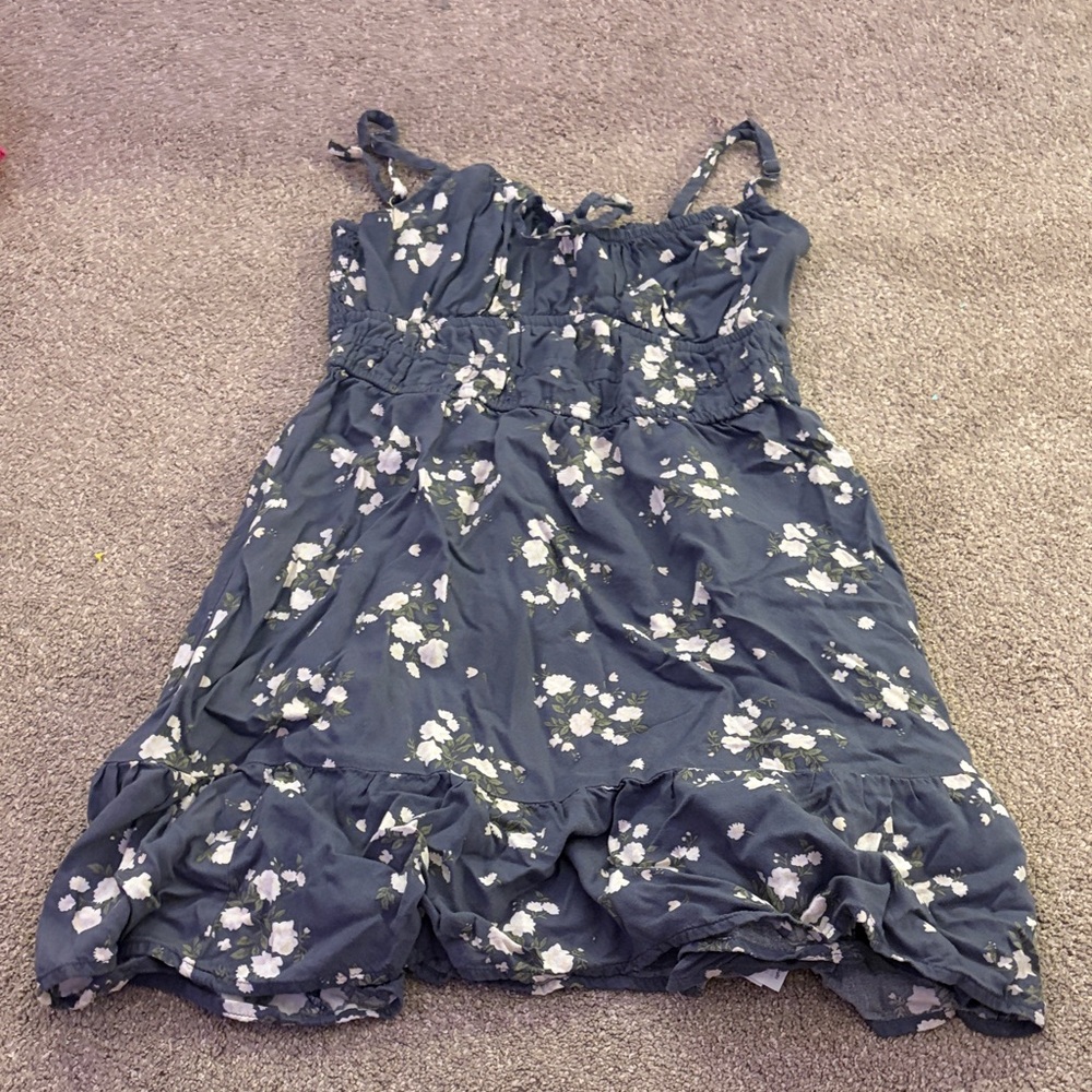 Hollister Blue Floral Dress